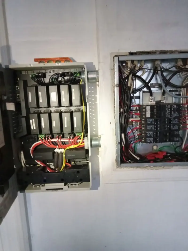 Electrical panel upgrade completed for Carbon Monoxide Detector Installation in Lewisville